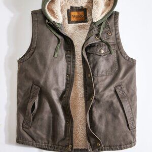 Yukon Hooded Concealed Carry Vest - Brown | Medium